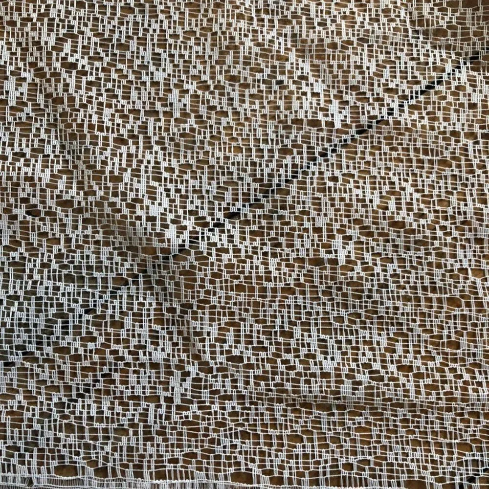 Curtain Lace Fabric White